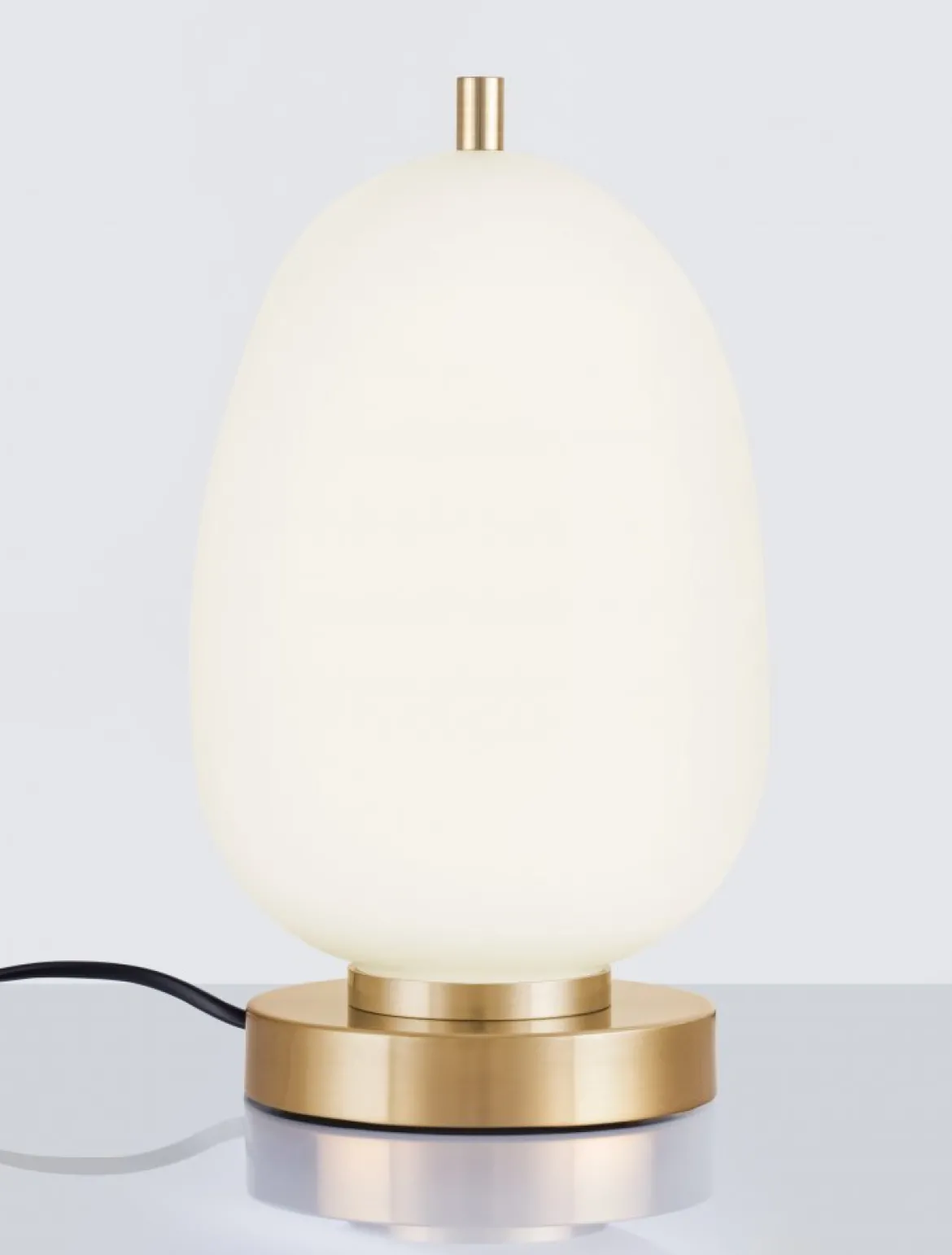 Nova Luce 9624088 LATO Tischleuchte 28cm Gold Opal E14