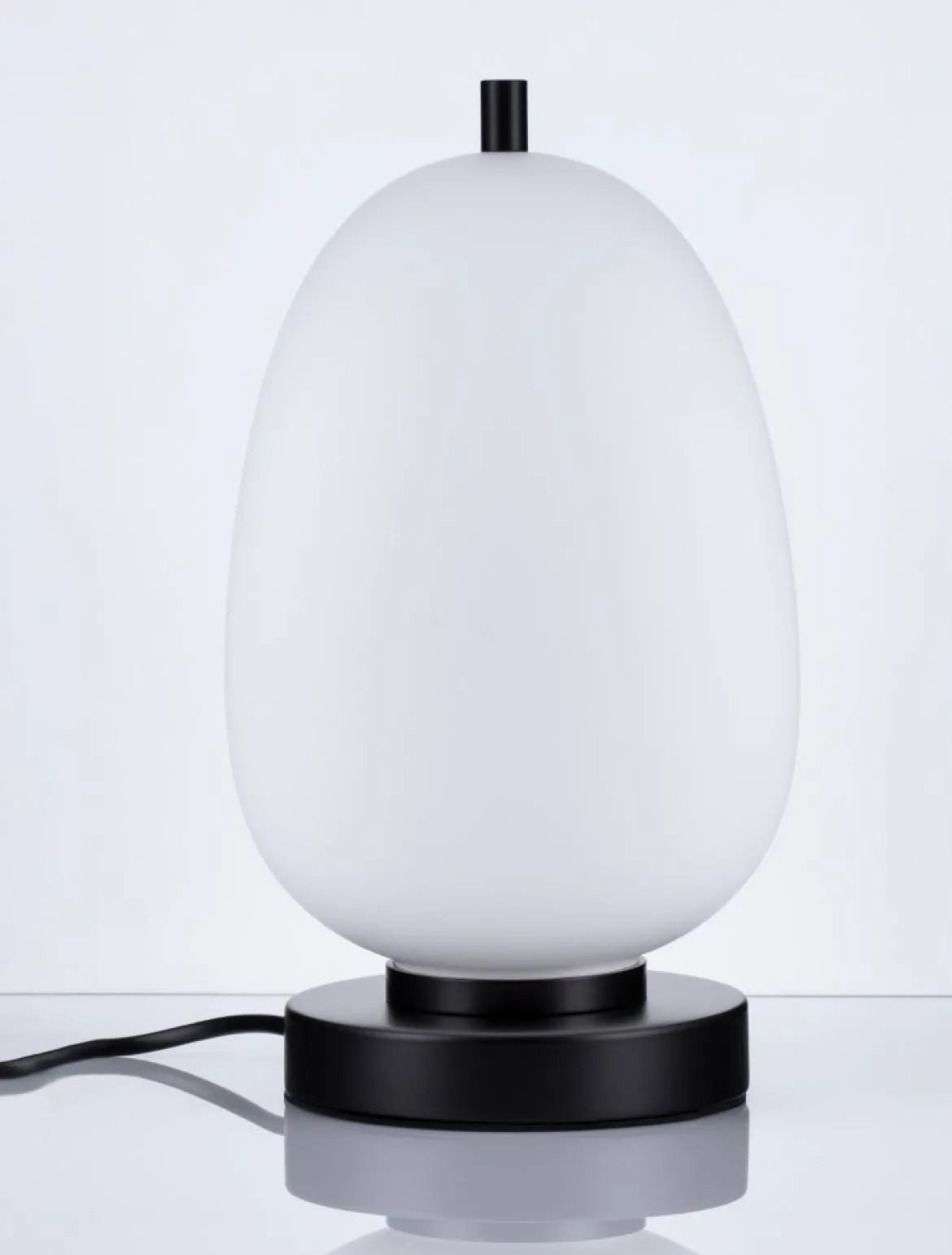 Nova Luce 9624089 LATO Tischleuchte 28cm Schwarz Opal E14