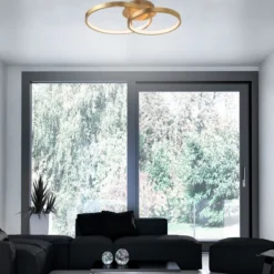Nova Luce 8100282 LEON LED Deckenleuchte 2-flammig 3000K Blattgold