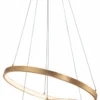 Nova Luce 8100281 LEON LED Pendelleuchte 2-flammig 3000K Blattgold