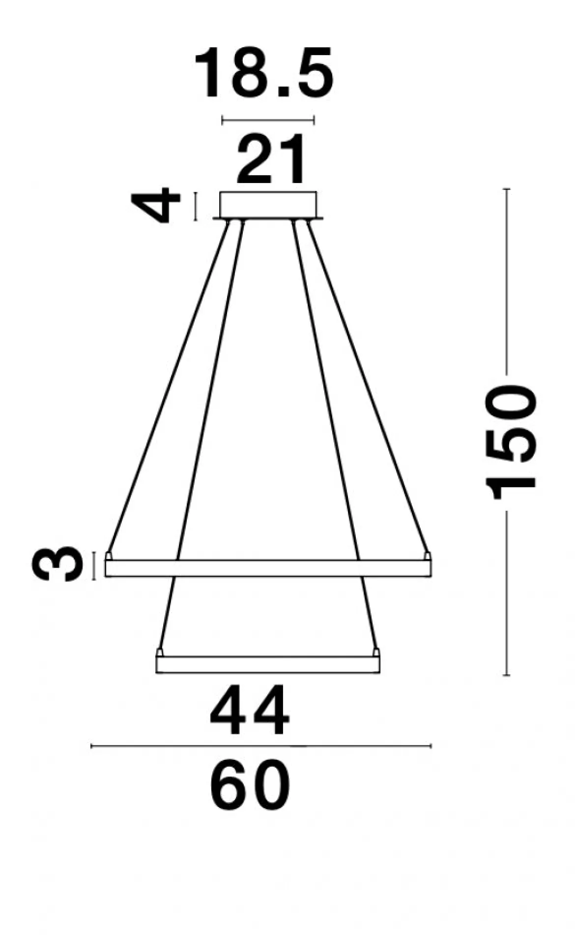 Nova Luce 8100281 LEON LED Pendelleuchte 2-flammig 3000K Blattgold
