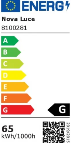 Nova Luce 8100281 LEON LED Pendelleuchte 2-flammig 3000K Blattgold