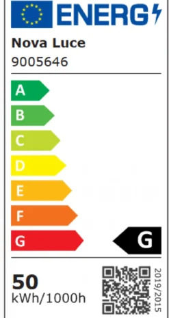 Nova Luce 9005646 LINUS LED Deckenleuchte 60cm 3000K Schwarz