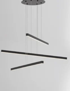 Nova Luce 9010033 LIOR LED Pendelleuchte 3-flammig 3000K Schwarz