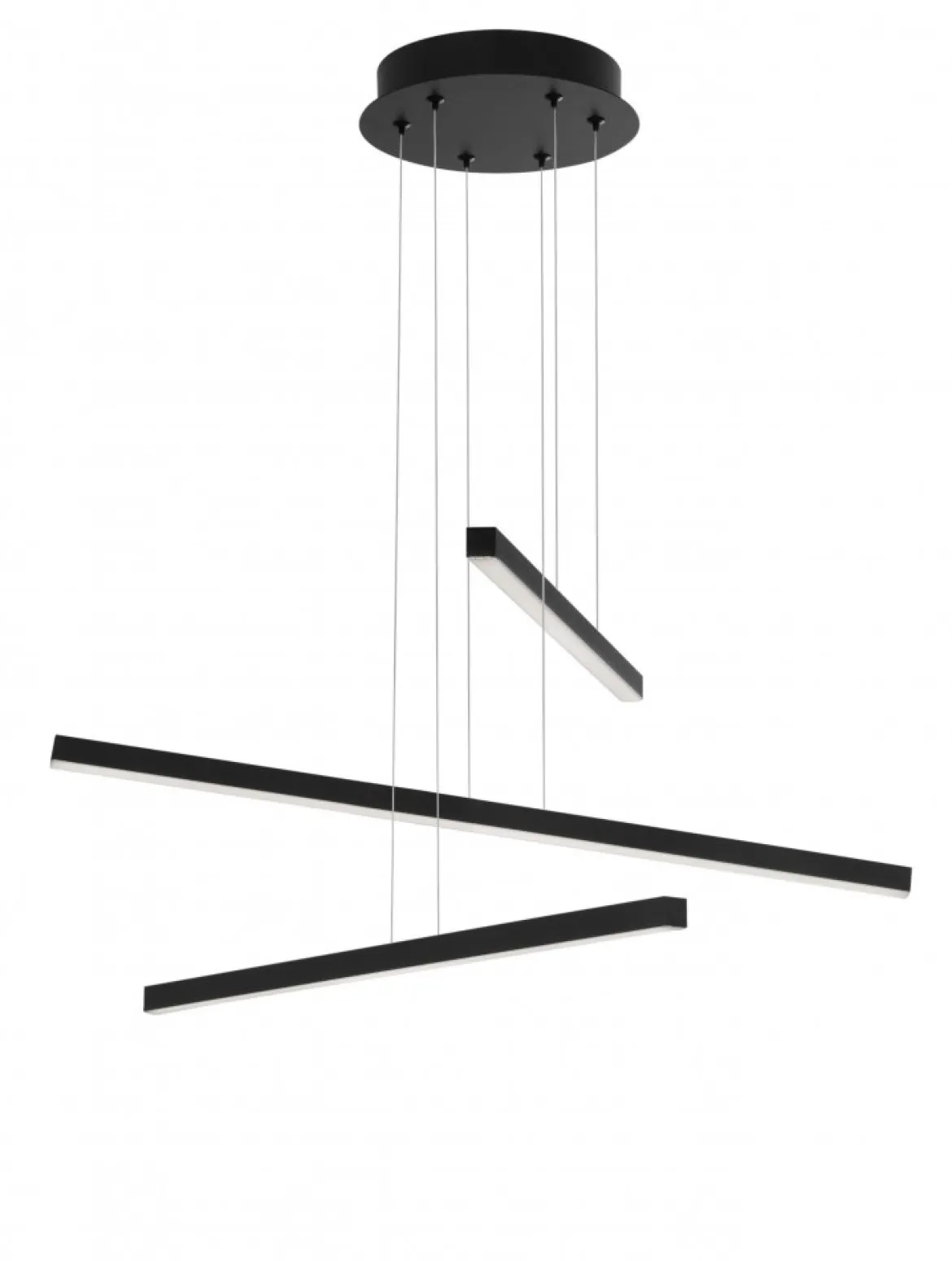 Nova Luce 9010033 LIOR LED Pendelleuchte 3-flammig 3000K Schwarz
