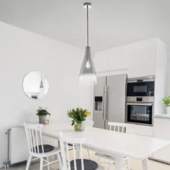 Nova Luce 9009231 LIVTAR Pendelleuchte 1-flammig Chrom E27