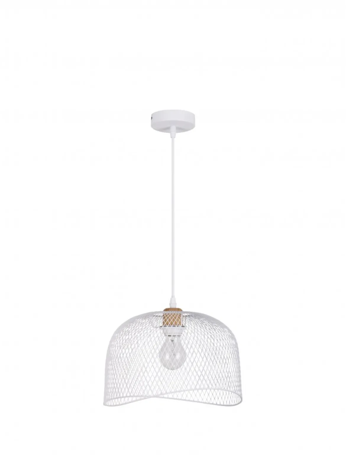 Nova Luce 9555802 LYRON Pendelleuchte Naturholz Weiss E27