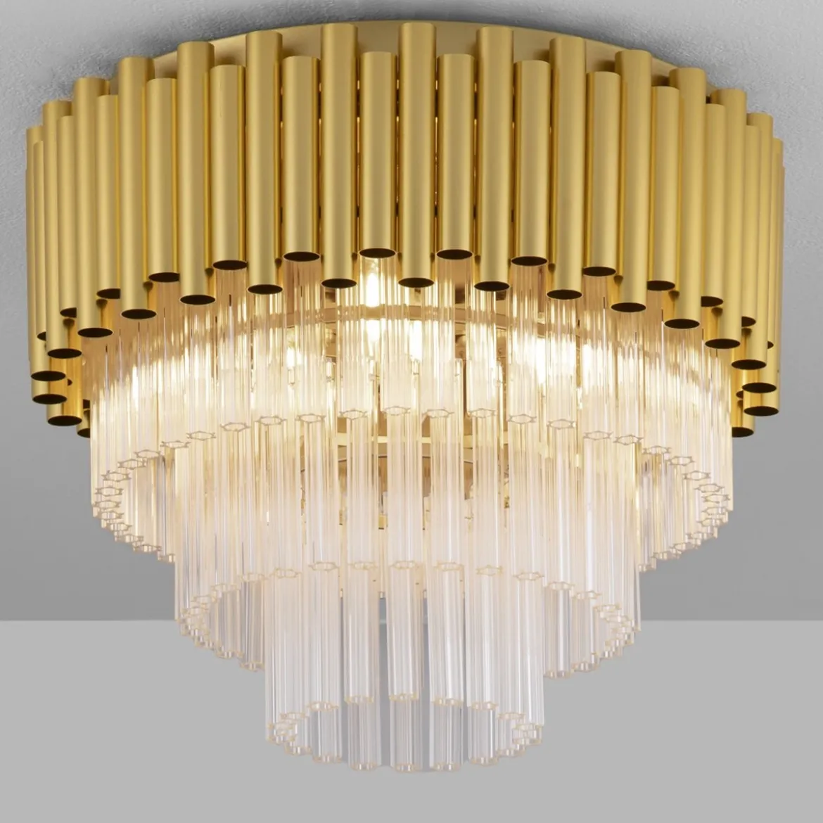 Nova Luce 9824078 MAGNOLIA Deckenleuchte 5-flammig Gold 40cm E14