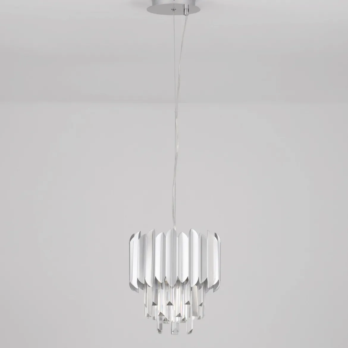 Nova Luce 9824070 MAGNOLIA Pendelleuchte 1-flammig Chrom E14