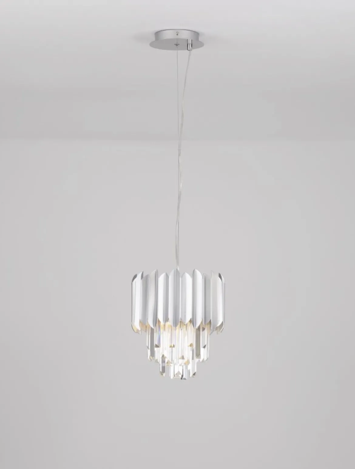 Nova Luce 9824070 MAGNOLIA Pendelleuchte 1-flammig Chrom E14