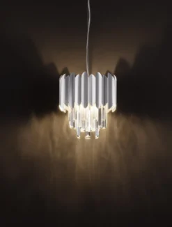 Nova Luce 9824070 MAGNOLIA Pendelleuchte 1-flammig Chrom E14