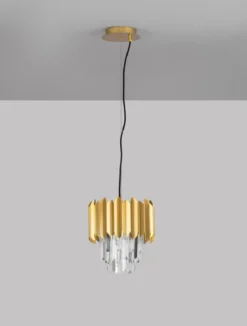 Nova Luce 9824071 MAGNOLIA Pendelleuchte 1-flammig Gold E14
