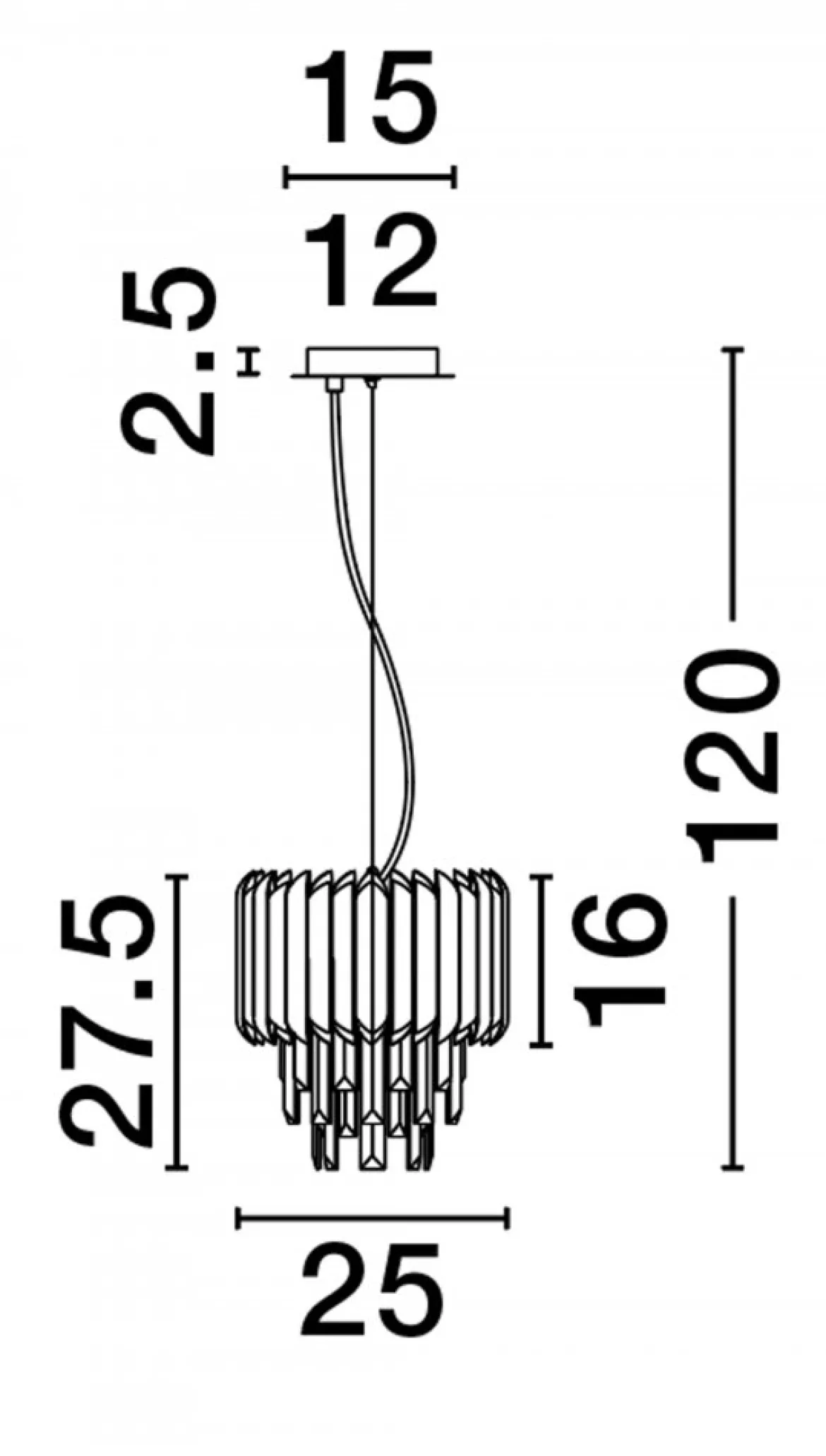 Nova Luce 9824071 MAGNOLIA Pendelleuchte 1-flammig Gold E14