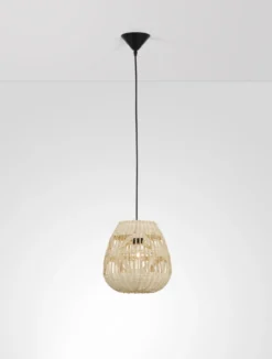 Nova Luce 9586500 MARLO Pendelleuchte 27cm Natur E27