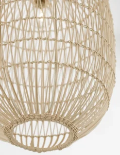 Nova Luce 9586766 MELODY Pendelleuchte 42x30cm Natur E27