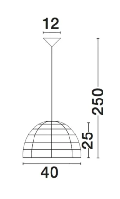 Nova Luce 9586446 MELODY Pendelleuchte 25x40cm Natur E27