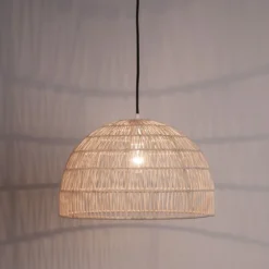 Nova Luce 9586446 MELODY Pendelleuchte 25x40cm Natur E27