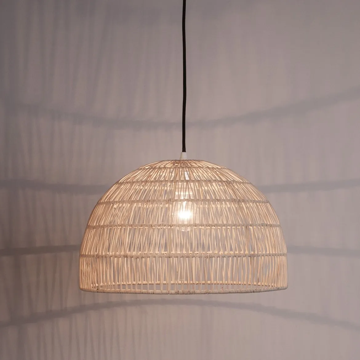Nova Luce 9586446 MELODY Pendelleuchte 25x40cm Natur E27