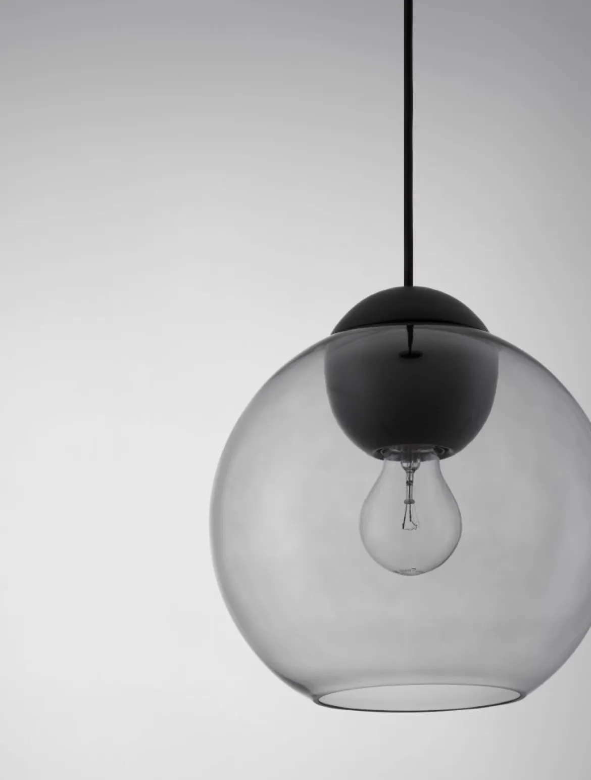 Nova Luce 9009241 MIDORI Pendelleuchte 1-flammig Schwarz Grau E27