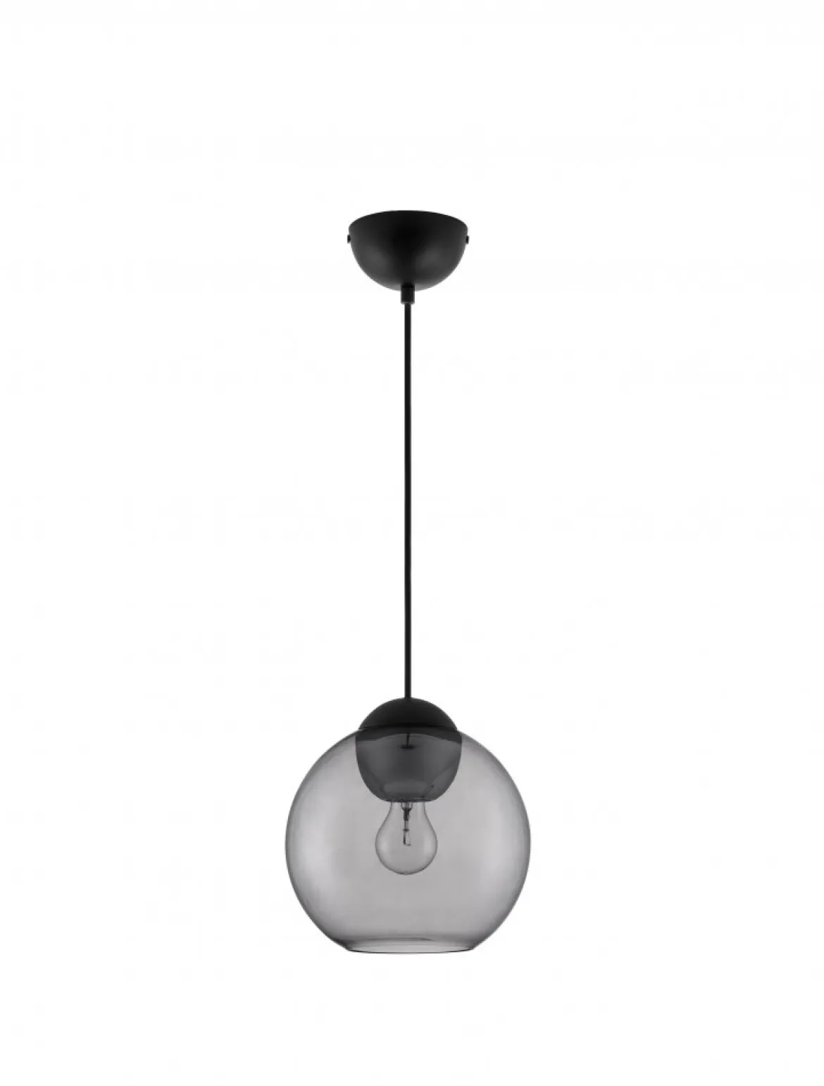 Nova Luce 9009241 MIDORI Pendelleuchte 1-flammig Schwarz Grau E27