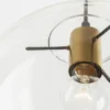 Nova Luce 9416925 MIRALE Pendelleuchte 25cm Schwarz Gold Transparent E27
