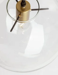 Nova Luce 9416925 MIRALE Pendelleuchte 25cm Schwarz Gold Transparent E27
