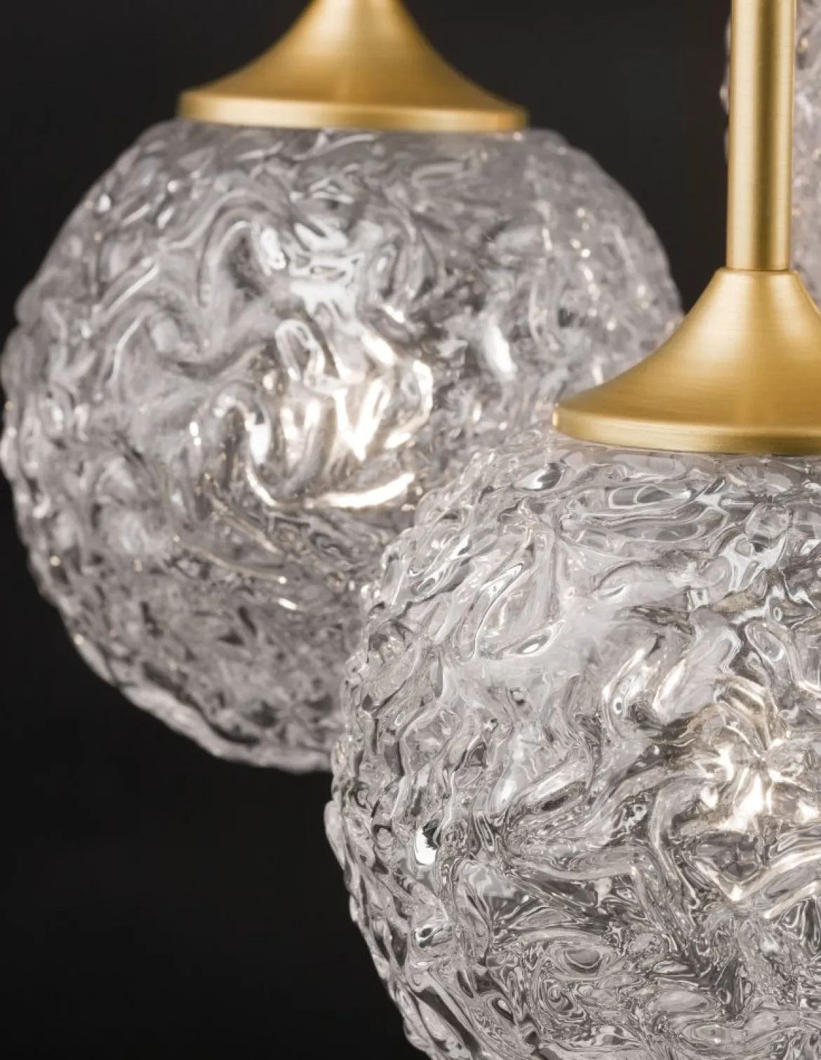 Nova Luce 9160212 MIRANO Pendelleuchte rund 3-flammig Gold Transparent G9