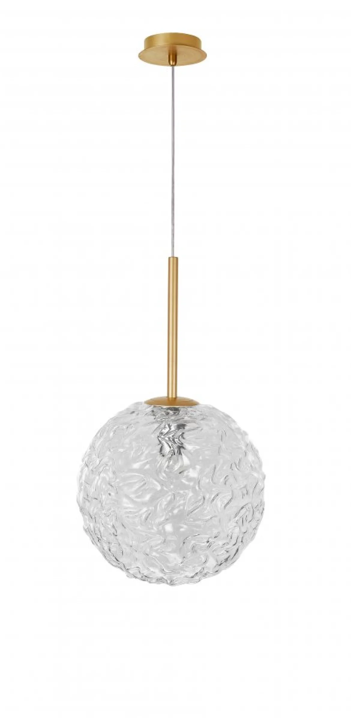 Nova Luce 9260211 MIRANO Pendelleuchte 30cm Gold Transparent E27