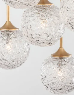 Nova Luce 9260212 MIRANO Pendelleuchte rund 5-flammig Gold Transparent G9