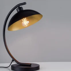 Nova Luce 9035981 MIRBA Tischleuchte Schwarz Gold E27