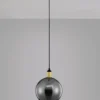 Nova Luce 9035960 MIRRO Pendelleuchte 1-flammig Gold Rauchglas 25cm