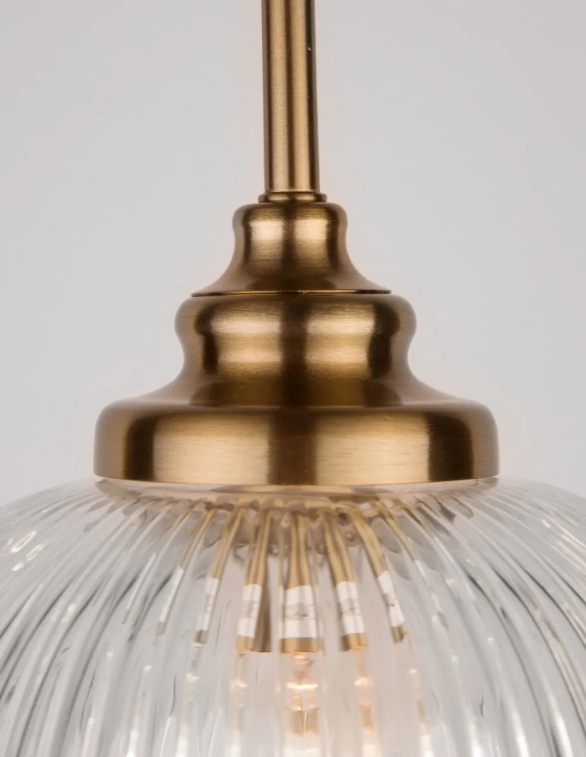 Nova Luce 9738211 MOND Pendelleuchte 1-flammig Gold Transparent E14
