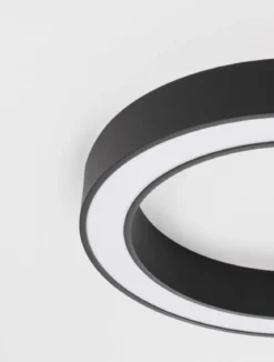 Nova Luce 9345633 MORBIDO LED Deckenleuchte 60cm 2700-4000K Schwarz