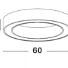 Nova Luce 9345634 MORBIDO LED Deckenleuchte 60cm 2700-4000K Messing Gold