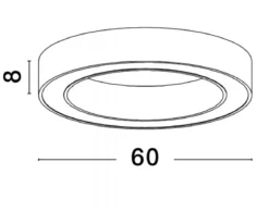 Nova Luce 9345634 MORBIDO LED Deckenleuchte 60cm 2700-4000K Messing Gold