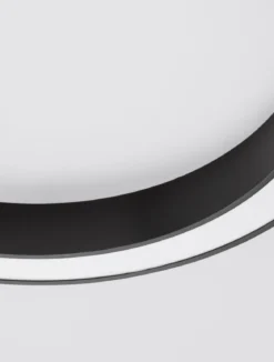 Nova Luce 9345636 MORBIDO LED Deckenleuchte 80cm 2700-4000K Schwarz dimmbar