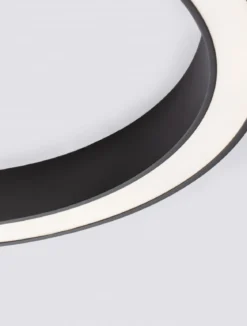 Nova Luce 9345636 MORBIDO LED Deckenleuchte 80cm 2700-4000K Schwarz dimmbar