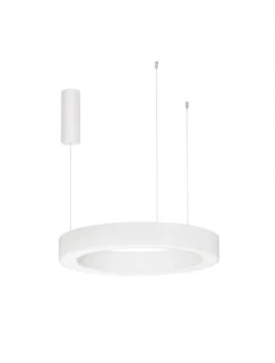 Nova Luce 9345638 MORBIDO LED Pendelleuchte 60cm 2700-4000K Weiss dimmbar