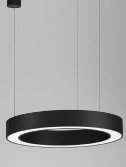 Nova Luce 9345639 MORBIDO LED Pendelleuchte 60cm 2700-4000K Schwarz dimmbar