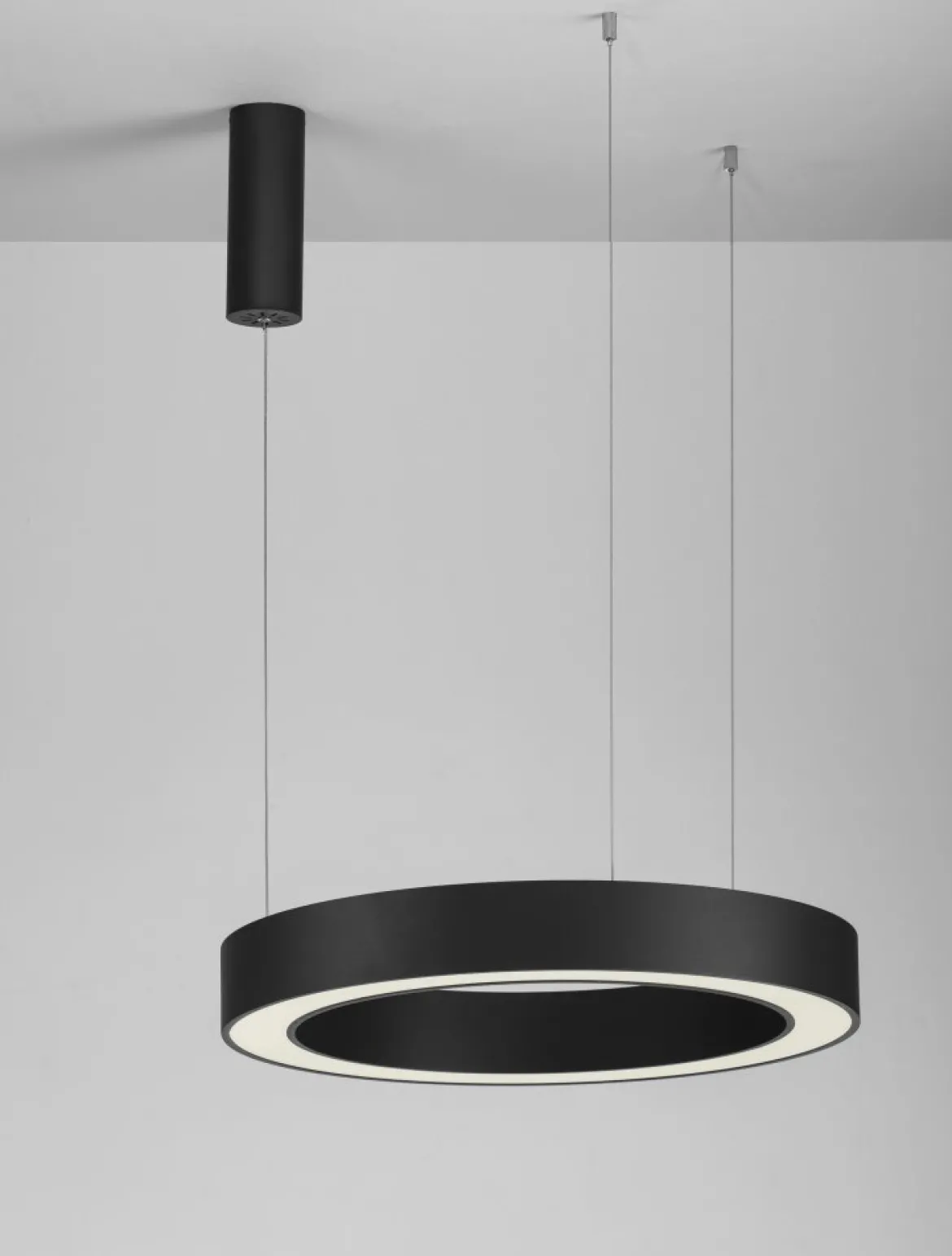 Nova Luce 9345639 MORBIDO LED Pendelleuchte 60cm 2700-4000K Schwarz dimmbar