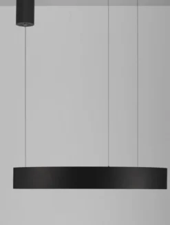 Nova Luce 9345639 MORBIDO LED Pendelleuchte 60cm 2700-4000K Schwarz dimmbar