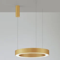 Nova Luce 9345640 MORBIDO LED Pendelleuchte 60cm 2700-4000K Messing Gold dimmbar