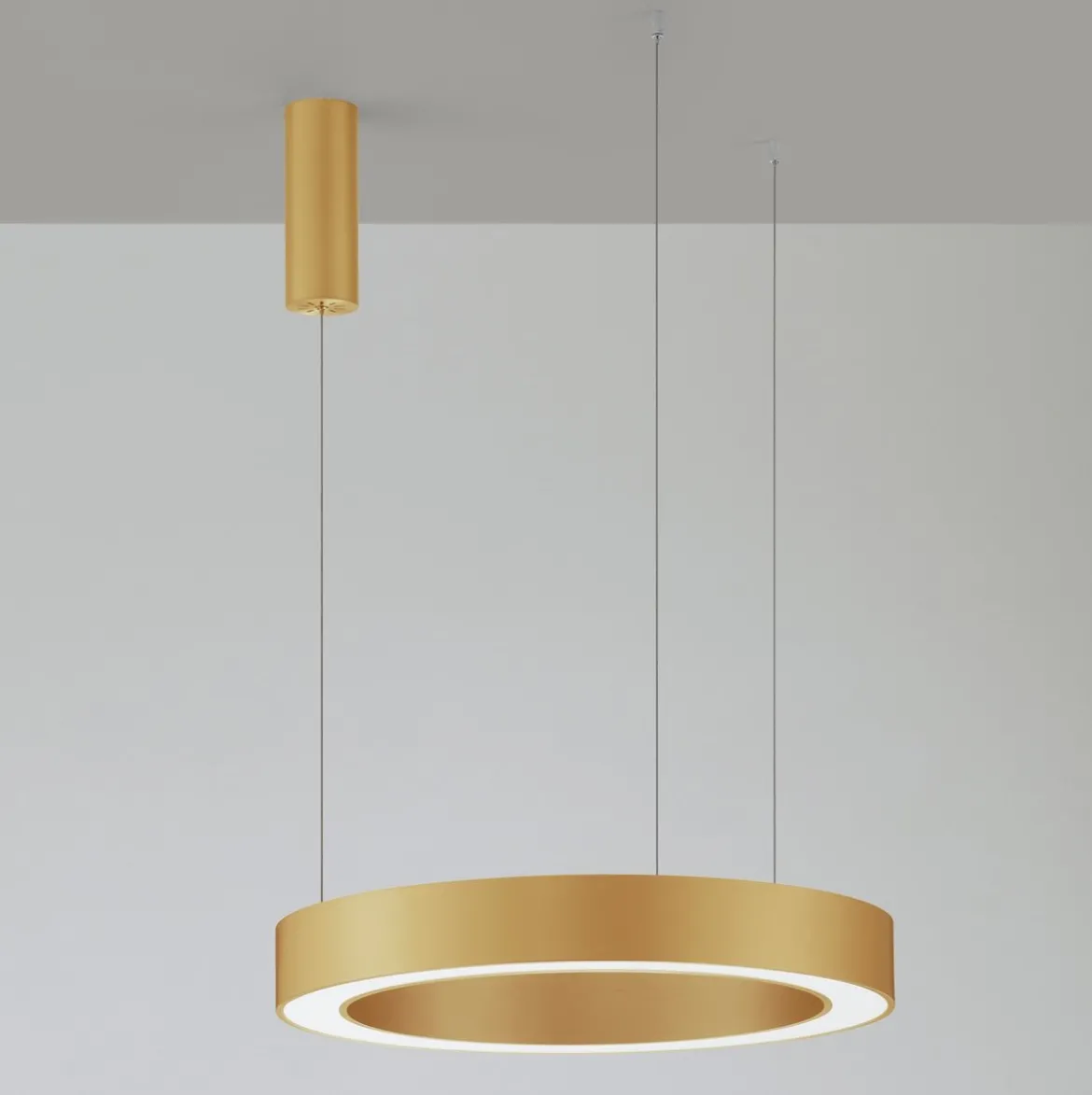 Nova Luce 9345640 MORBIDO LED Pendelleuchte 60cm 2700-4000K Messing Gold dimmbar