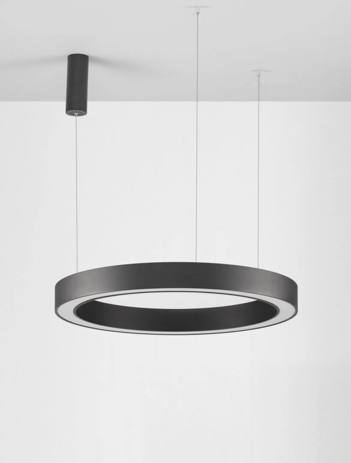 Nova Luce 9345642 MORBIDO LED Pendelleuchte 80cm 2700-4000K Schwarz dimmbar
