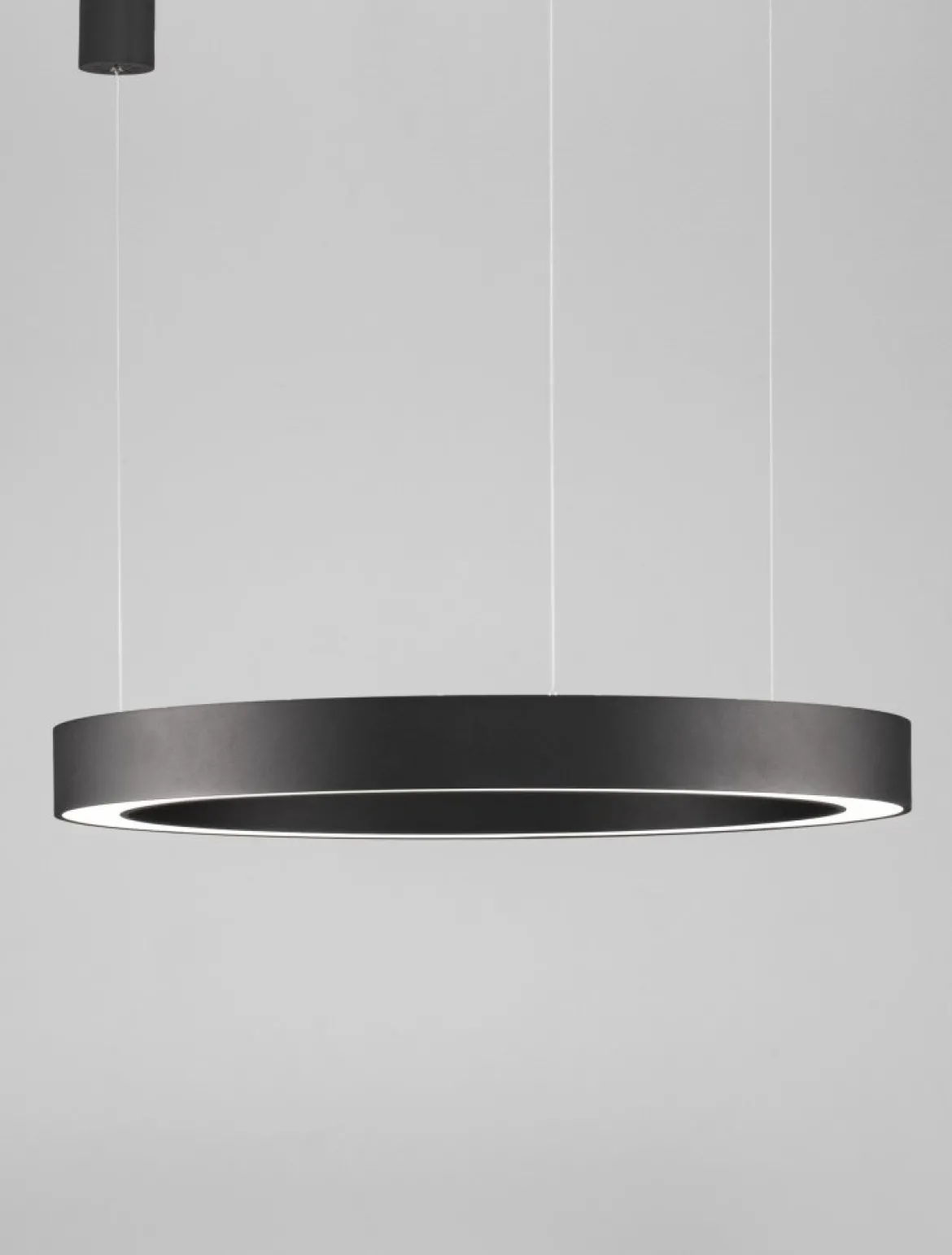 Nova Luce 9345642 MORBIDO LED Pendelleuchte 80cm 2700-4000K Schwarz dimmbar