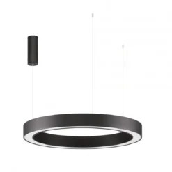 Nova Luce 9345642 MORBIDO LED Pendelleuchte 80cm 2700-4000K Schwarz dimmbar
