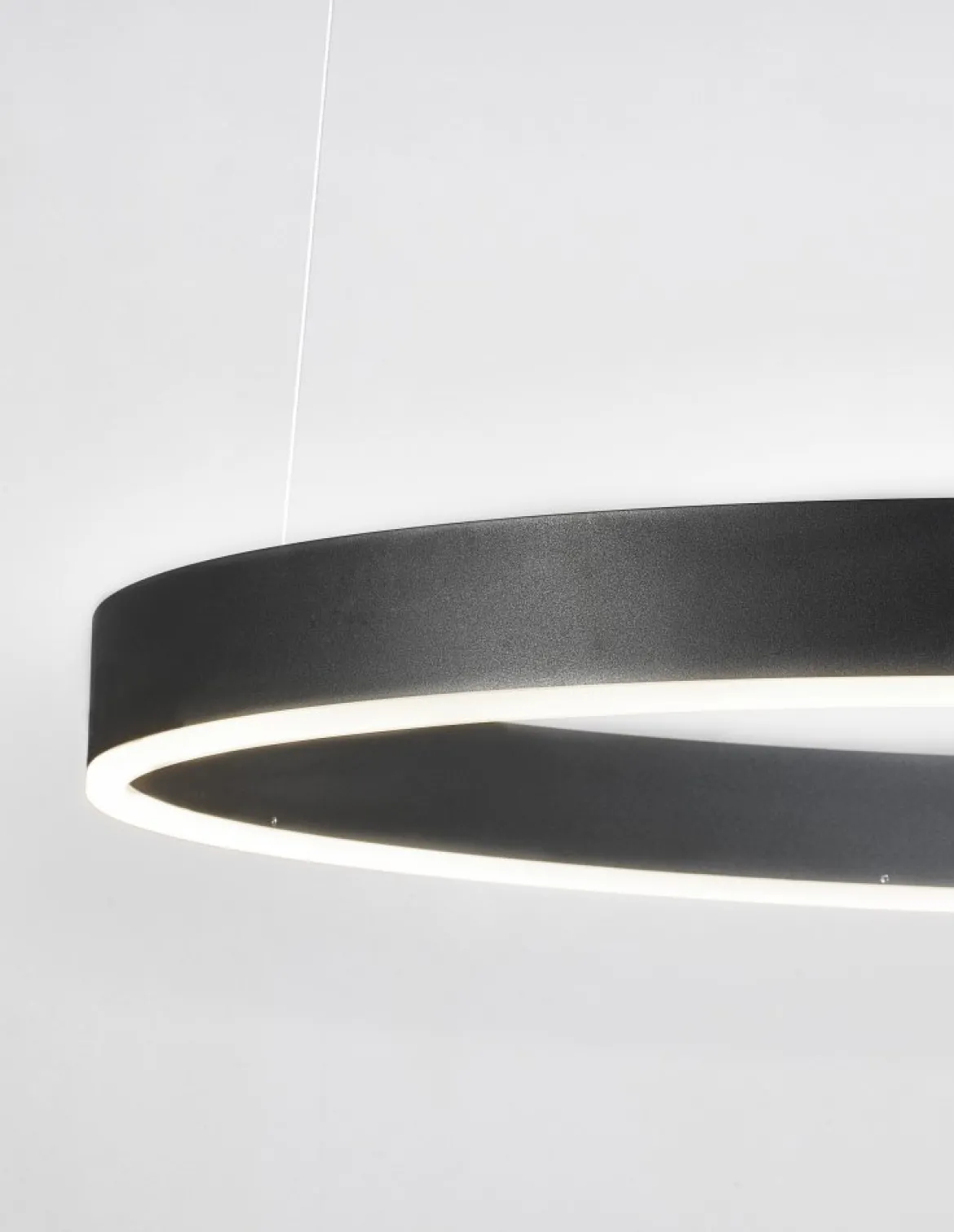 Nova Luce 9190848 MOTIF LED Pendelleuchte 80cm 3000K Schwarz dimmbar