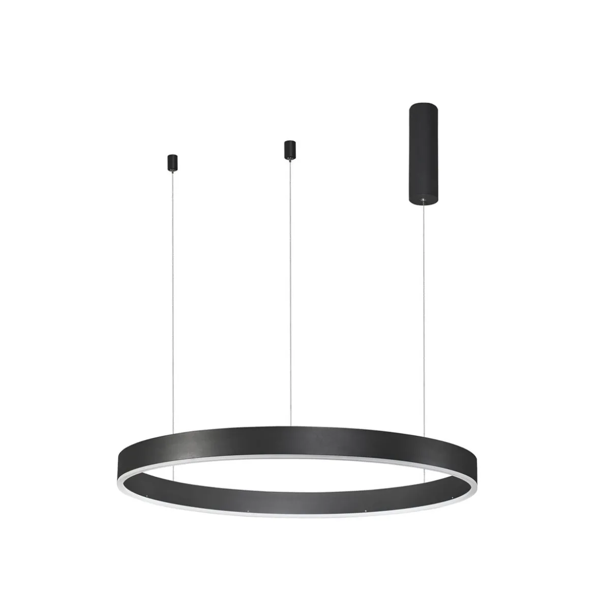 Nova Luce 9190848 MOTIF LED Pendelleuchte 80cm 3000K Schwarz dimmbar