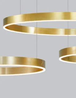 Nova Luce 9190640 MOTIF LED Pendelleuchte 60cm 3000K Messing Gold dimmbar