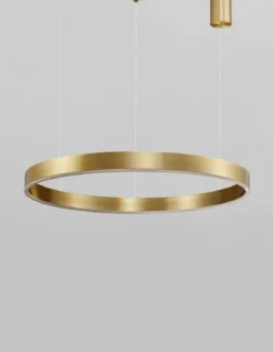Nova Luce 9190640 MOTIF LED Pendelleuchte 60cm 3000K Messing Gold dimmbar